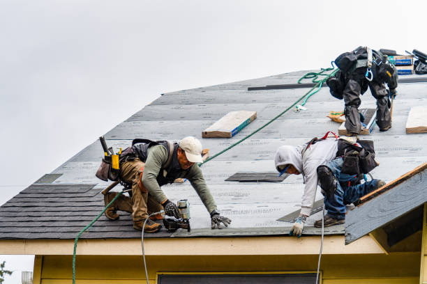 Professional Roof Replacement technician working in Woodbury Heights, NJ